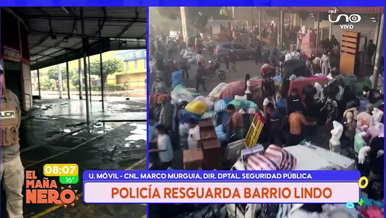 Policía resguarda Barrio Lindo