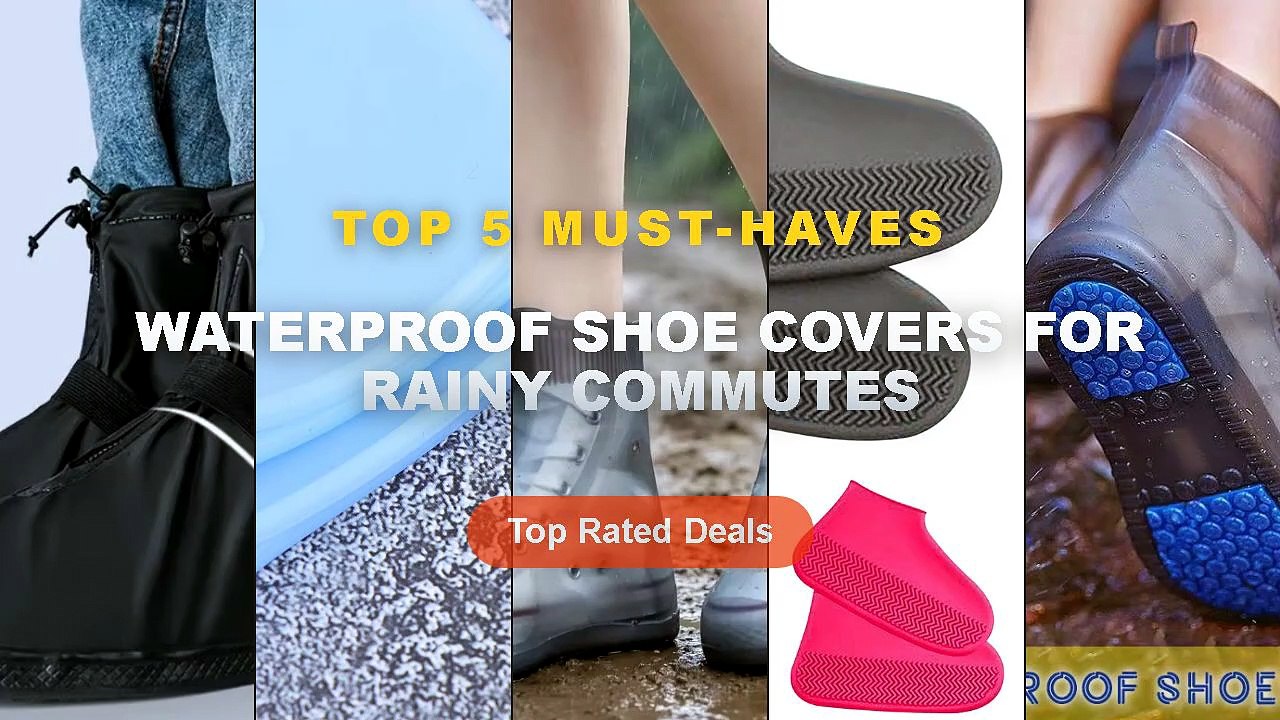 Best Waterproof Shoe Covers For Rainy Commutes on AliExpress | Review - Waterproof Silicone Shoe Cover High Top Rain Boo...
