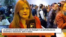 La artista Liliana Báez llevó los paisajes y la naturaleza de Misiones a Negocios, Arte y Vinos