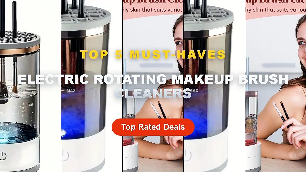 Best Electric Rotating Makeup Brush Cleaners on AliExpress | Review - Automatic Rotating Makeup Brush Cleaner Machine Fa...