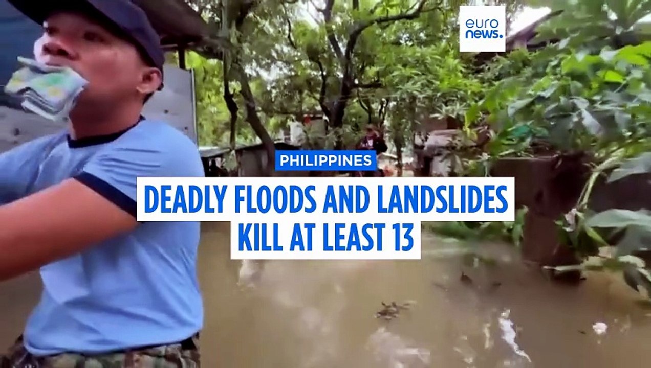 Days of heavy rain leave at least 13 dead in Philippines, rescuers say
