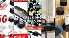 Why Everyone Is Buying Magnetic Cable Organizer Clips For Desk Setups - 24/6PCS Magnetic Cable Organiser Clips Cable Man...