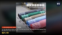Amazing Non-Slip Silicone Bathtub Mats With Drain Holes You Need To See - Silicone World 4 Size PVC Pebble Shape Non Sli...