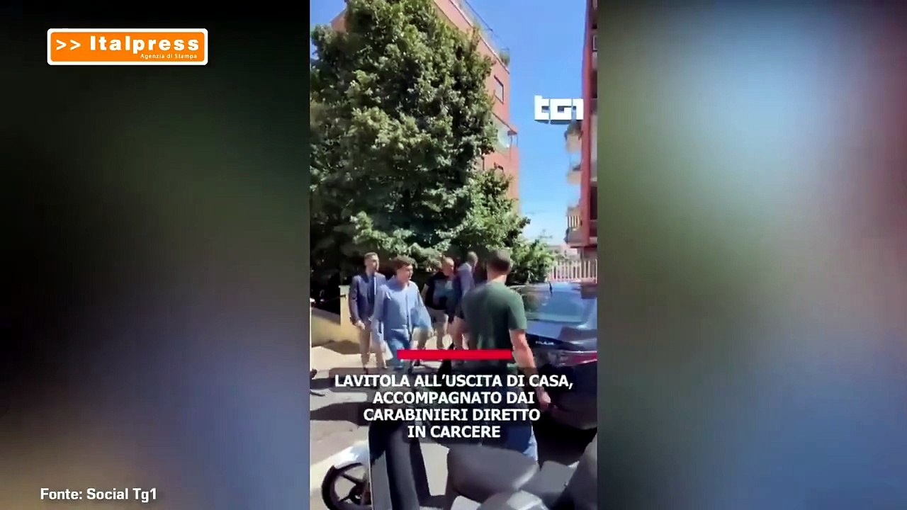Arrestato Lavitola per l'attentato a Ranucci, al Tg1 le prime immagini