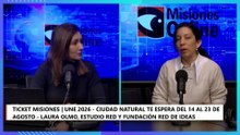 Ticket Misiones  UNE 2026 - Ciudad Natural te espera del 14 al 23 de agosto Laura Olmo, Estudio Red y Fundación Red de ideas