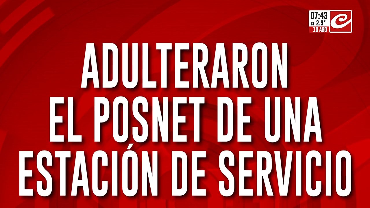 Adulteraron posnet y se robaron 38 millones de pesos de una estación de servicio