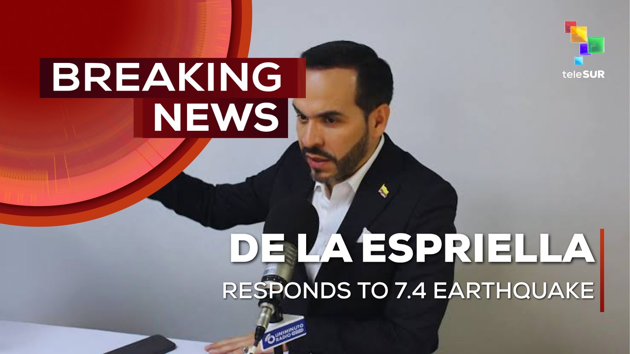 Colombian Pres. De La Espriella responds to the 7.4 earthquake that struck the country