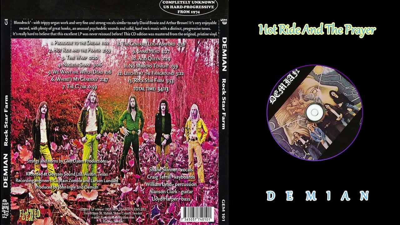 Demian — Rock Star Farm 1974 (USA, Hard/Progres...