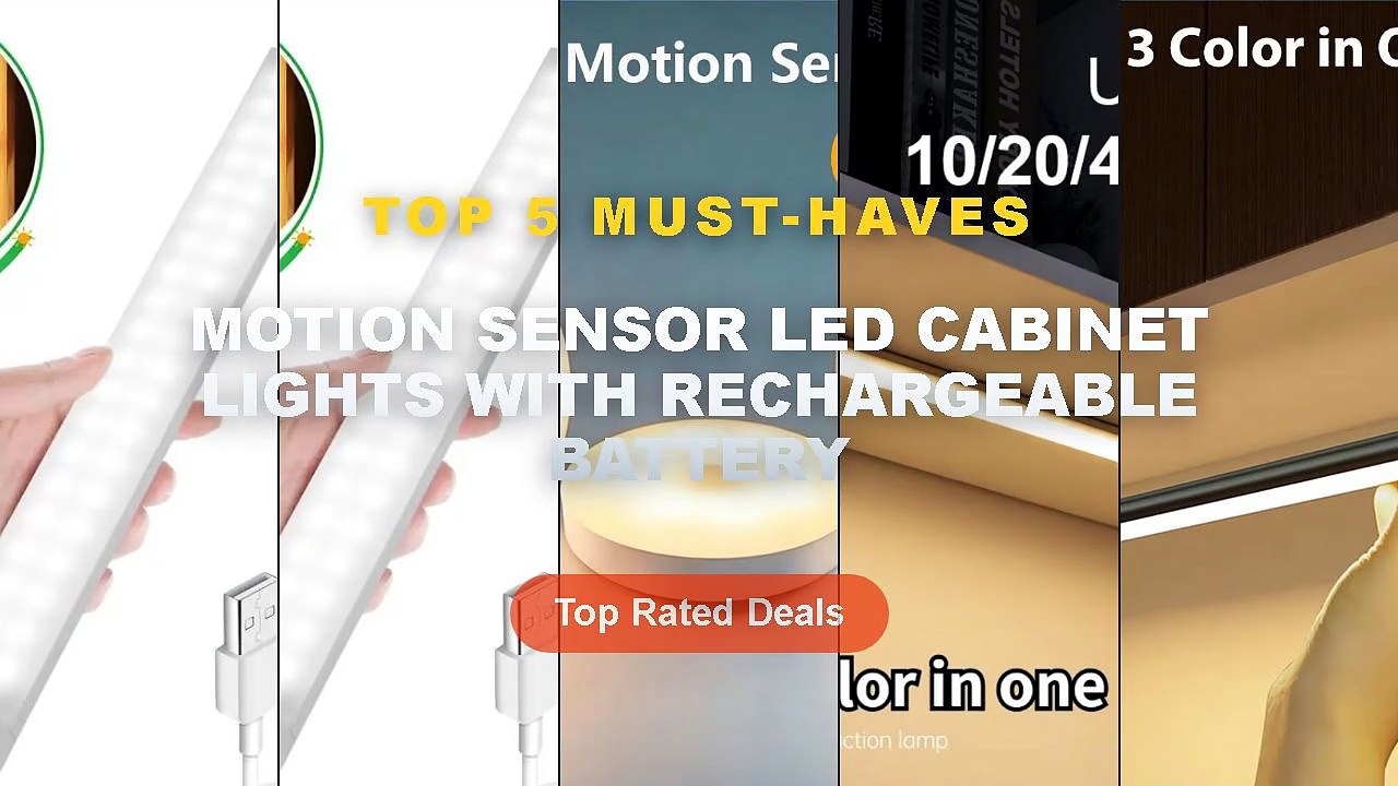 Best Motion Sensor LED Cabinet Lights With Rechargeable Battery on AliExpress | Review