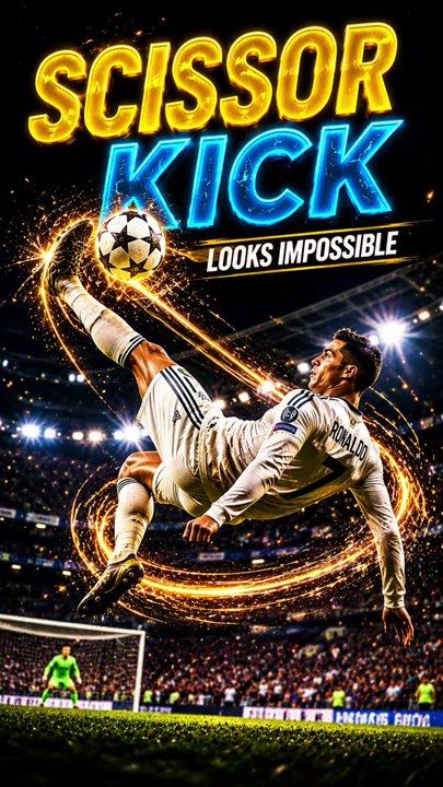 This Football Kick Looks Impossible 🤯 | Scissor Kick Explained