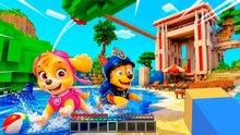 Chase et Skye de la Pat' Patrouille passent une journée folle au parc aquatique