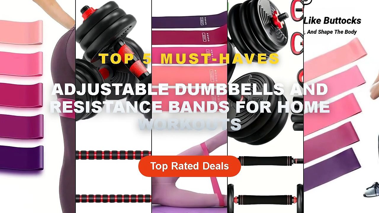 Why Everyone Is Buying Adjustable Dumbbells And Resistance Bands For Home Workouts - Exercise Resistance Bands, Latex Lo...
