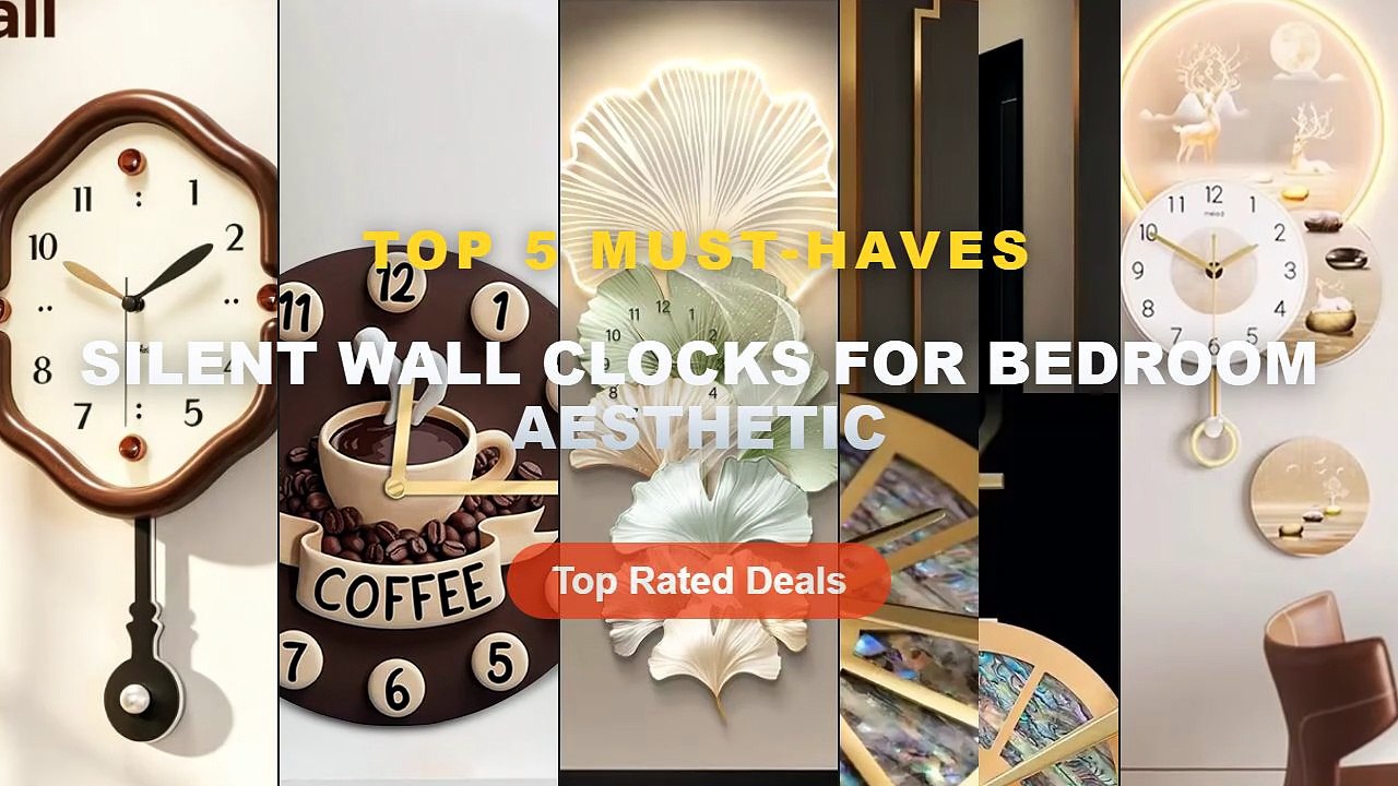 Cheap & Best Silent Wall Clocks For Bedroom Aesthetic Unboxing & Review - Luxury Led Wall Clocks Modern Bedrooms Creativ...