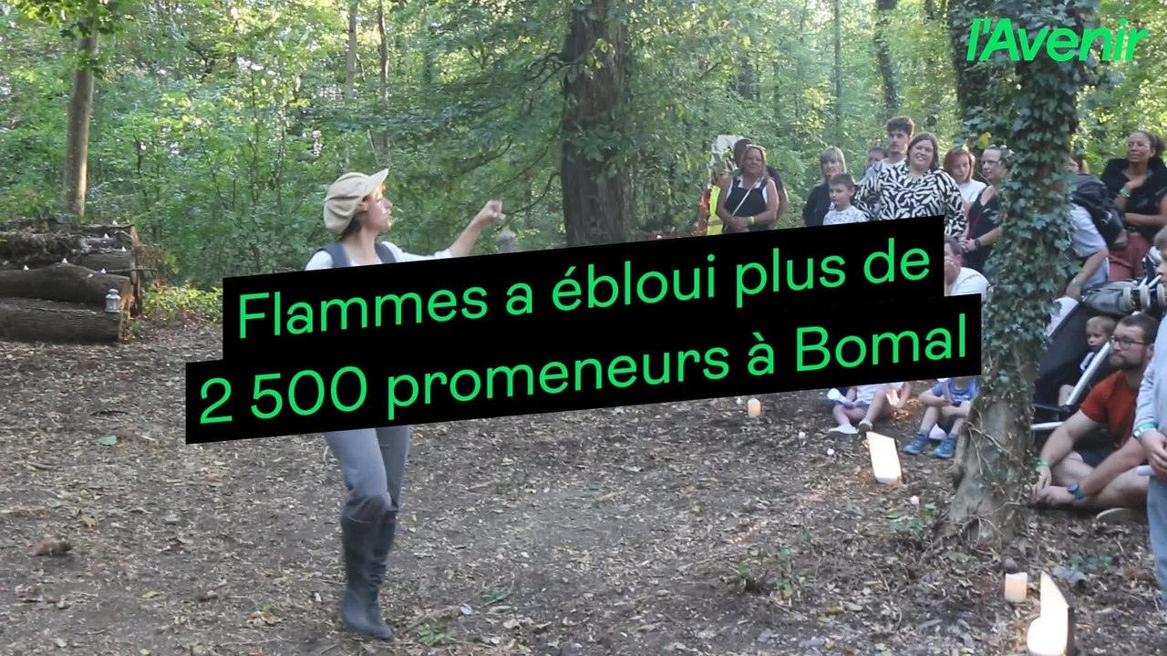 Flammes 2026 a ébloui plus de 2 500 promeneurs à Bomal: "Conte annulé, les 3 petits cochons se sont fait manger"