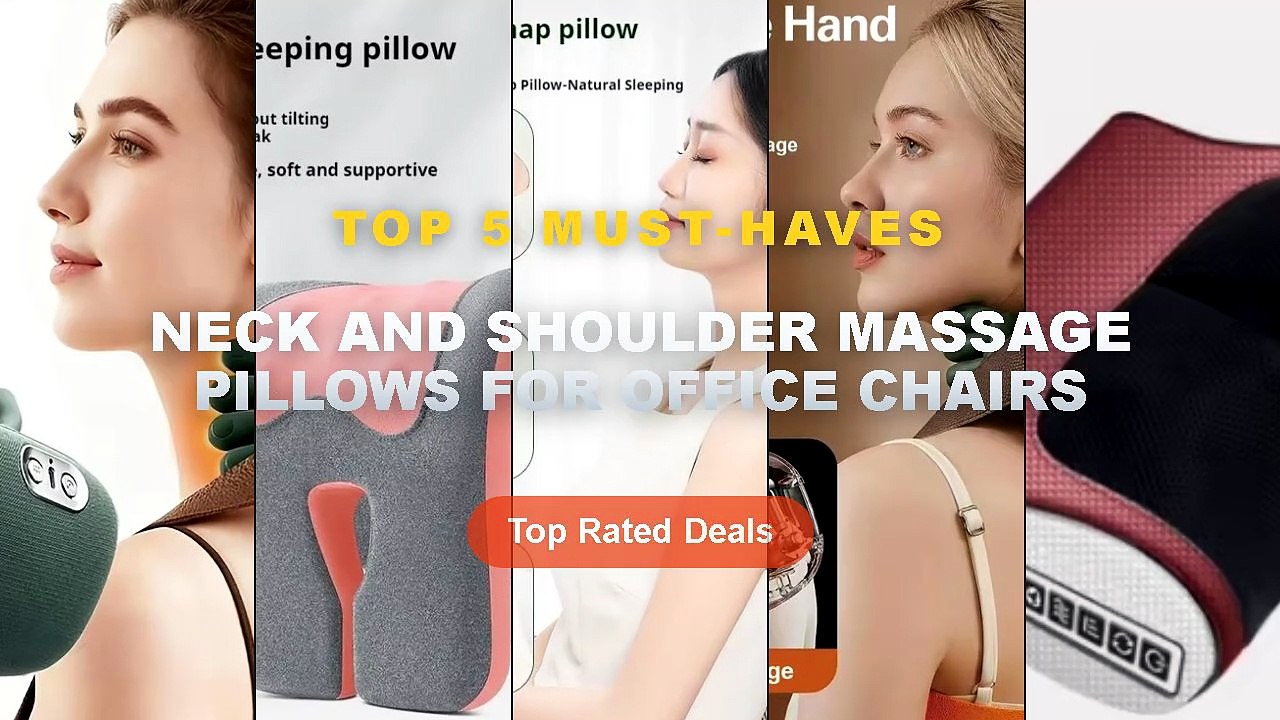 Neck And Shoulder Massage Pillows For Office Chairs: Top 5 Best Sellers - Office Chair Headrest Pillow Head Neck Shoulde...