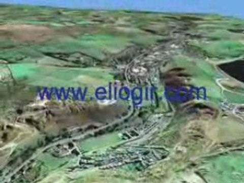 Video eloigir animation paysage 3 eolienne a axe vertical