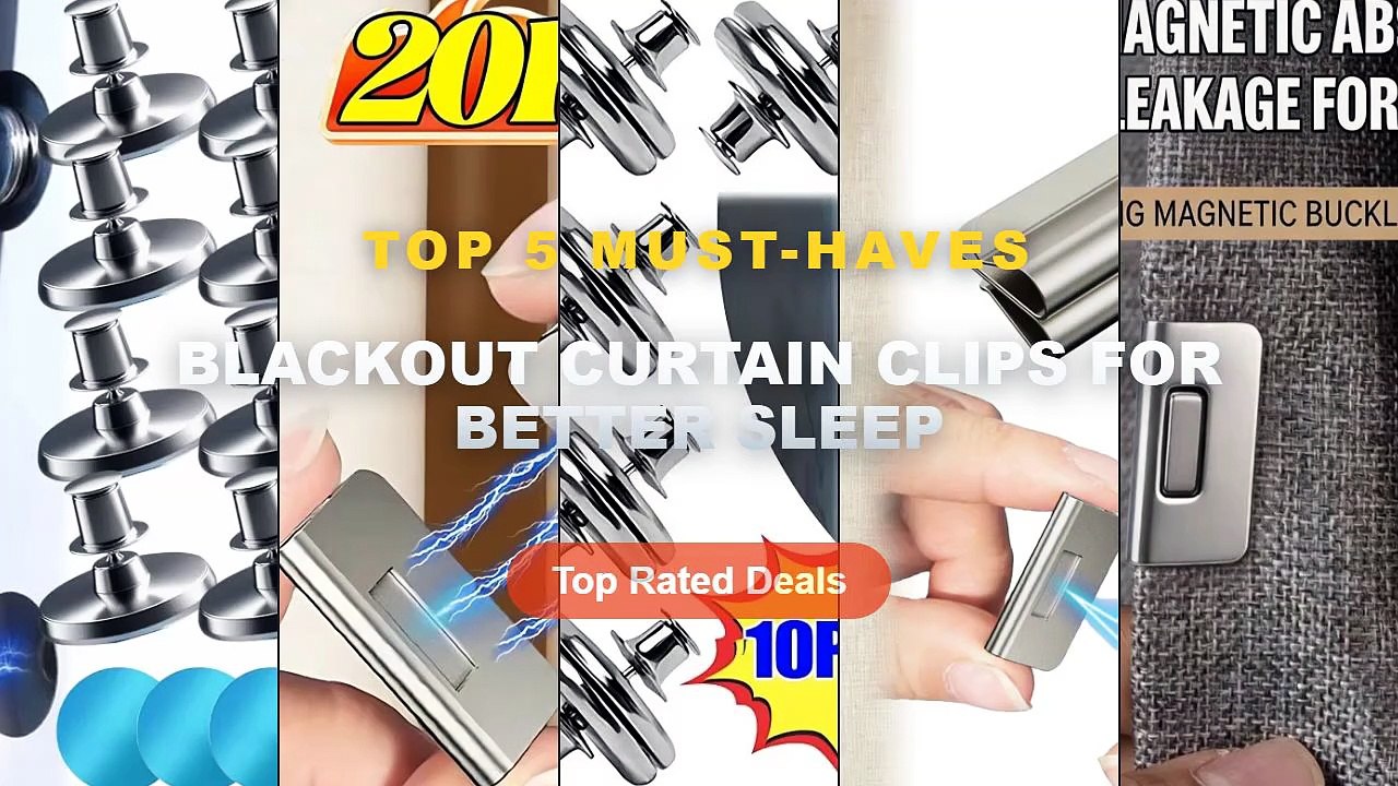 Top 5 Best Blackout Curtain Clips For Better Sl...