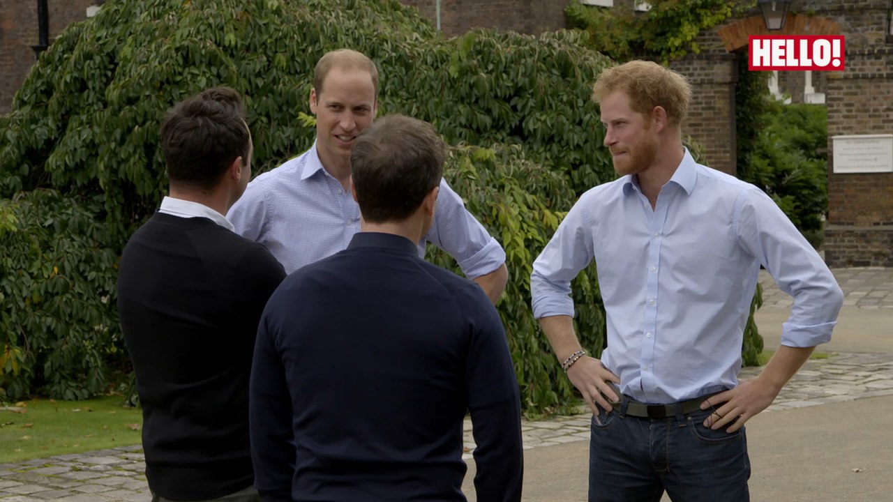 Prince William and Prince Harry talk to Ant and Dec