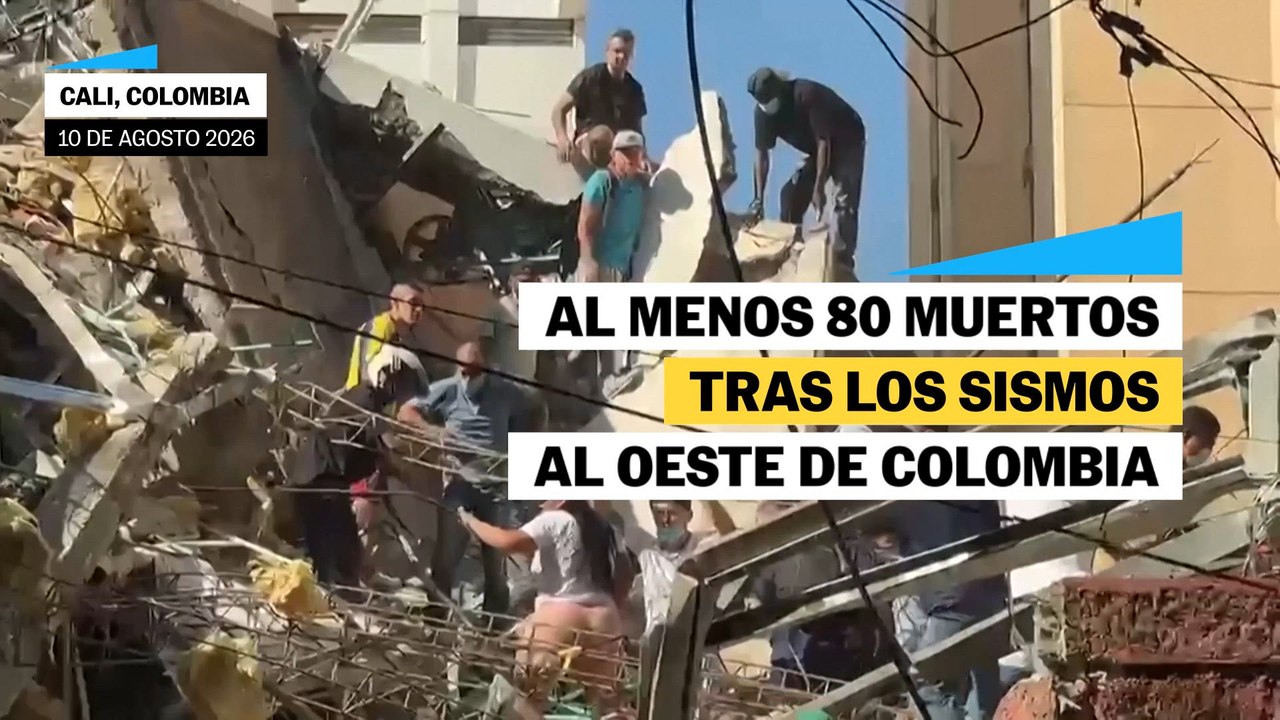 Al menos 80 personas han muerto tras el sismo que sacudió el oeste colombiano
