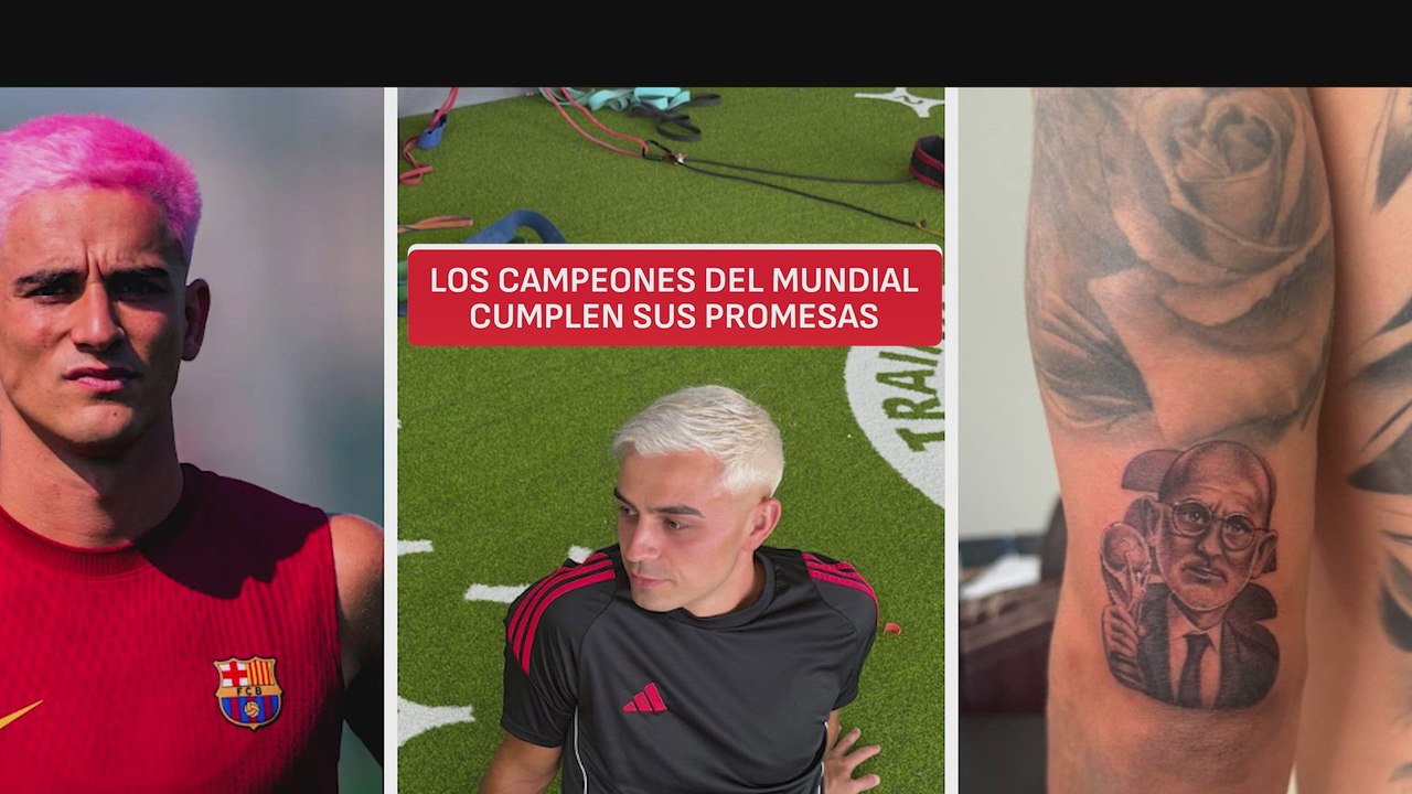 FUTBOLISTAS ESPAÑOLES QUE SI CUMPLIERON SU PROMESA DEL MUNDIAL