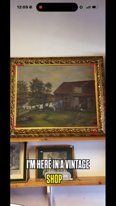 Testing Artwork Camera in a vintage shop.
