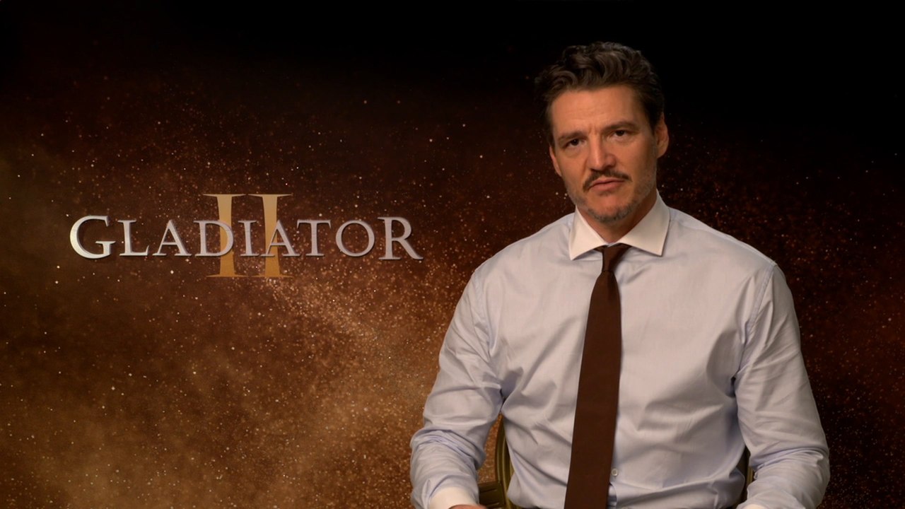Pedro Pascal discussing 'Gladiator 2'