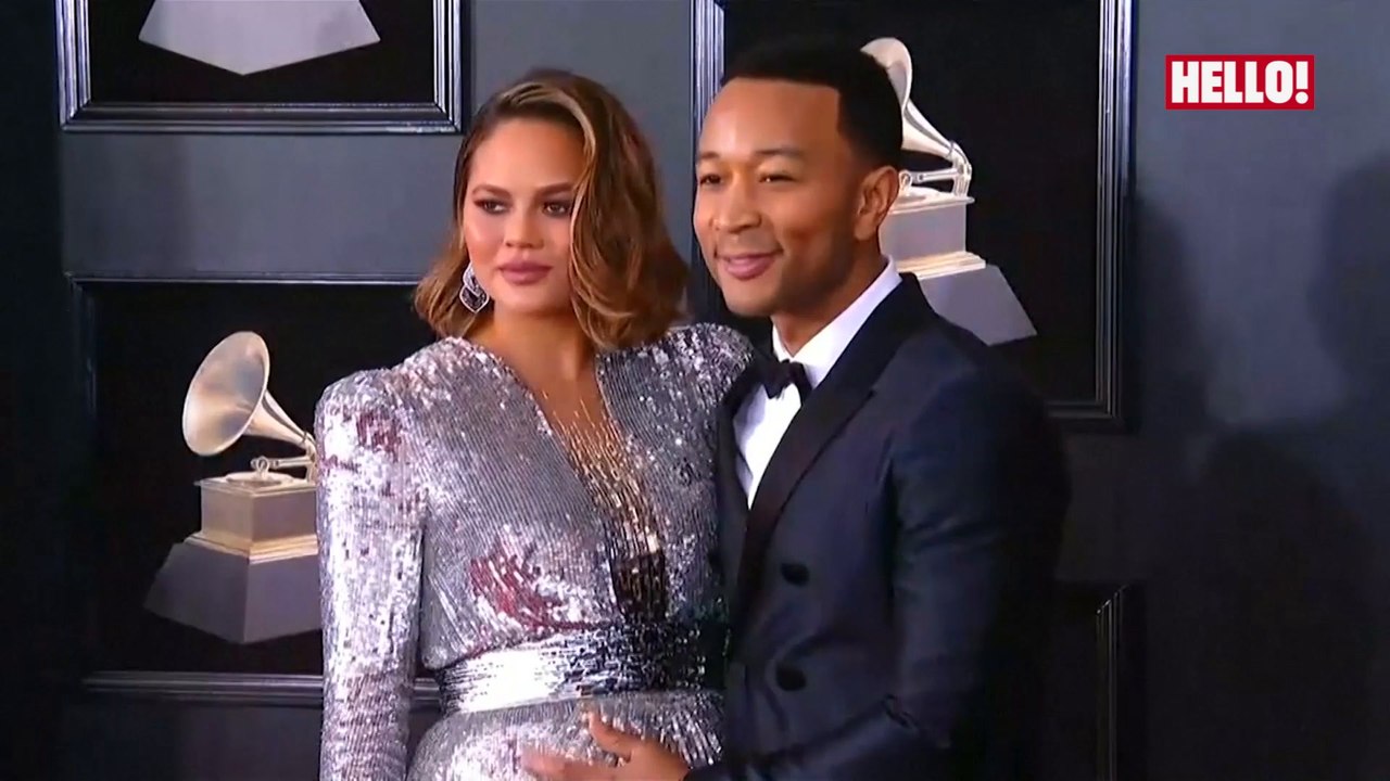 Chrissy Teigen takes baby