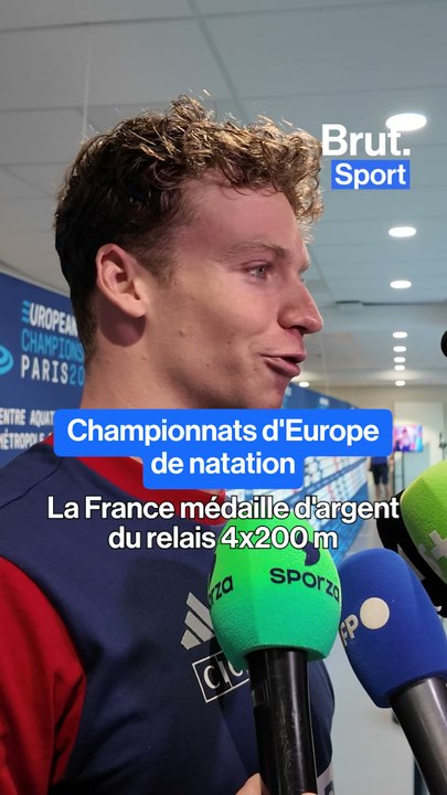 Championnats d'Europe de natation : la France médaille d'argent du relais 4x200 m
