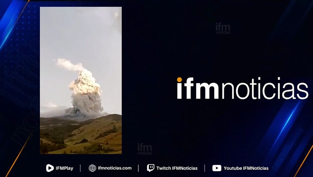 Volcán Puracé volvió a emitir ceniza minutos después del terremoto.