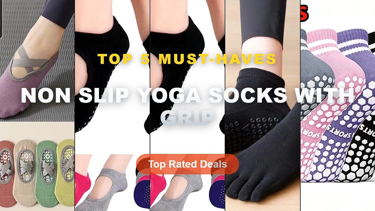 Non Slip Yoga Socks With Grip: Top 5 Best Selle...
