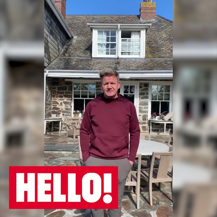 Gordon Ramsay addresses fans from his Cornwall home