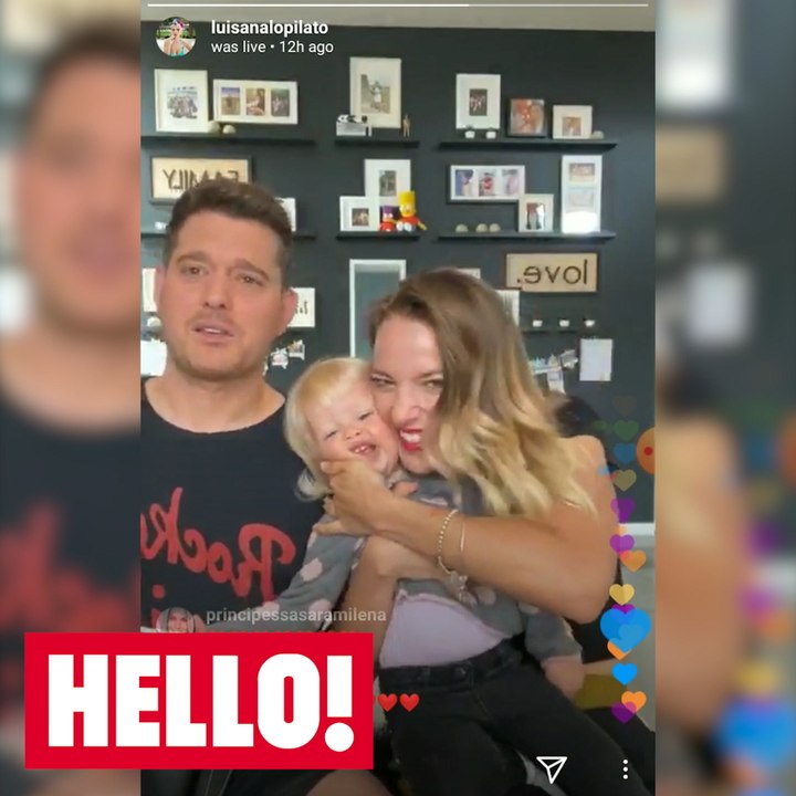 Michael Buble’s daughter Vida steals the show a...