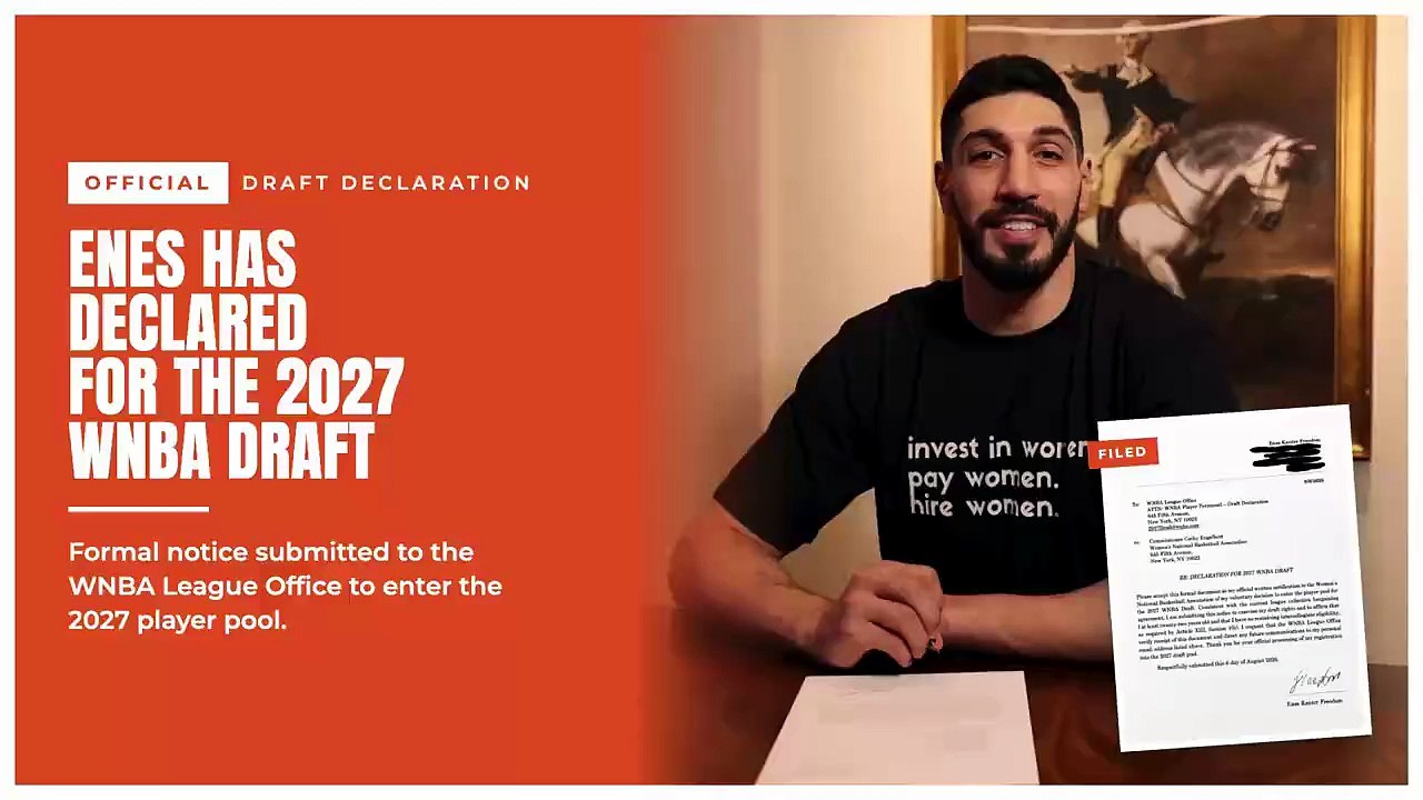 Enes Kanter Freedom declara-se ao Draft da WNBA