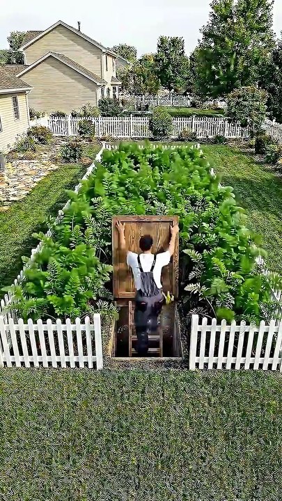 I built a hidden underground bedroom beneath a...
