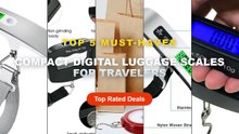 Cheap & Best Compact Digital Luggage Scales For Travelers Unboxing & Review - 50kg/10g Digital Luggage Scale Electronic ...