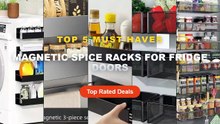 Cheap & Best Magnetic Spice Racks For Fridge Doors Unboxing & Review - Magnetic Spice Rack for Refrigerator, 6 Pack Magn...