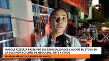 Mariana Mendoza, propietaria de Napoli pizzeria participó en Negocios, Arte y Vinos