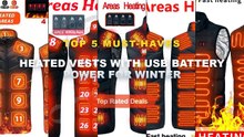 Why Everyone Is Buying Heated Vests With USB Battery Power For Winter - 9 Heated Vest Zones Electric Heated Jackets Men ...