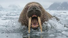 Ce morse empale des orques et fait fuir les ours polaires