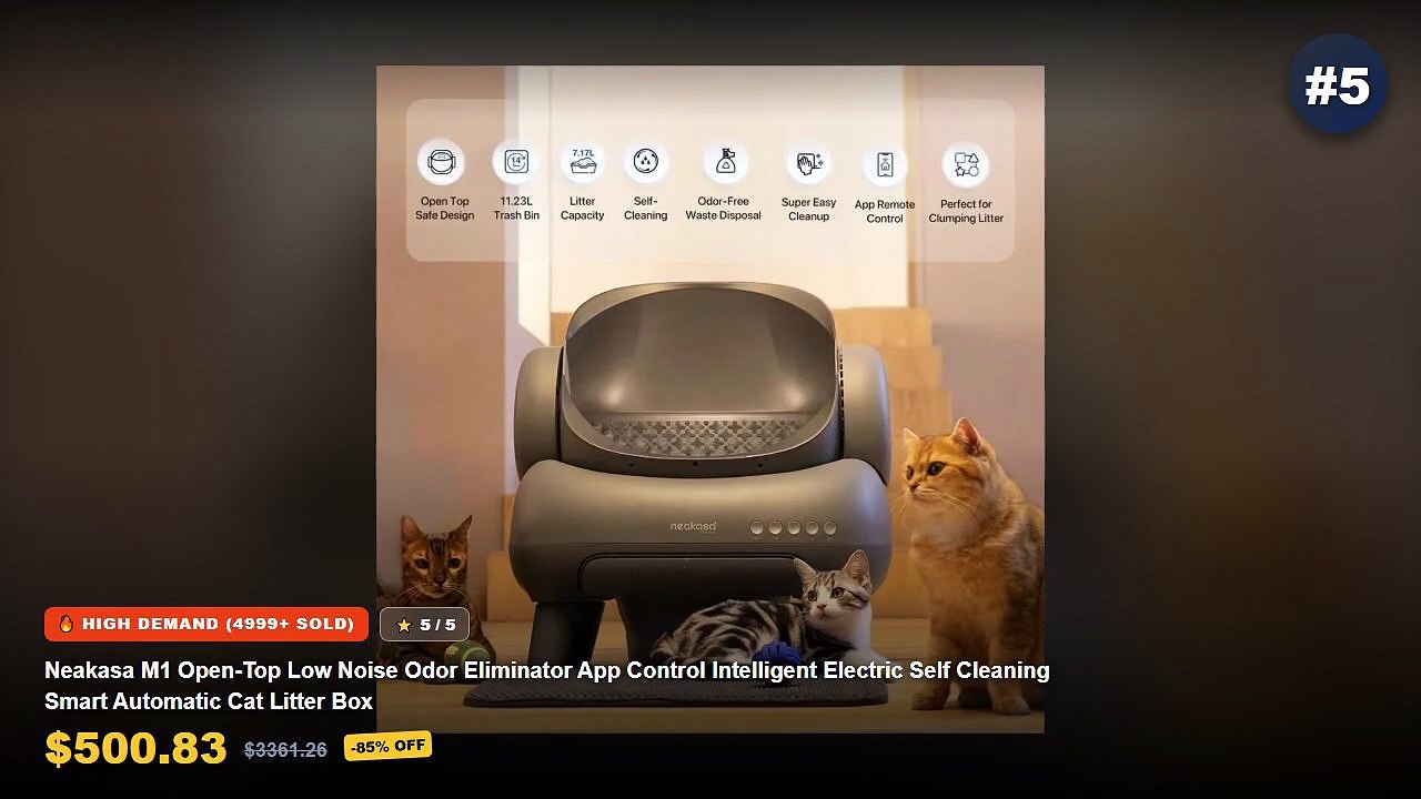 Best Self Cleaning Cat Litter Boxes For Odor Co...