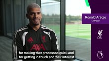 Araujo ready to 'enjoy football' at Liverpool