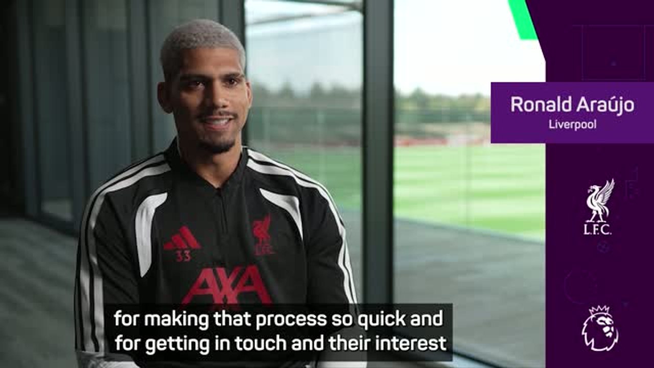 Araujo ready to 'enjoy football' at Liverpool