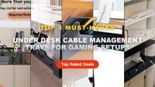 Ultimate Guide to the Best Under Desk Cable Management Trays For Gaming Setups - ISRTAO Under Desk Cable Management Cabl...