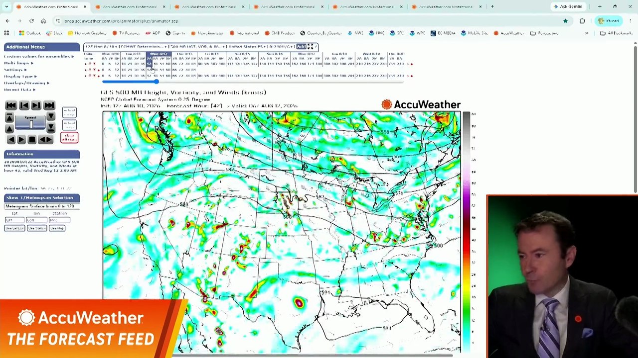 Repetitive thunderstorms raising flood risks from the Ohio Valley to the Appalachians