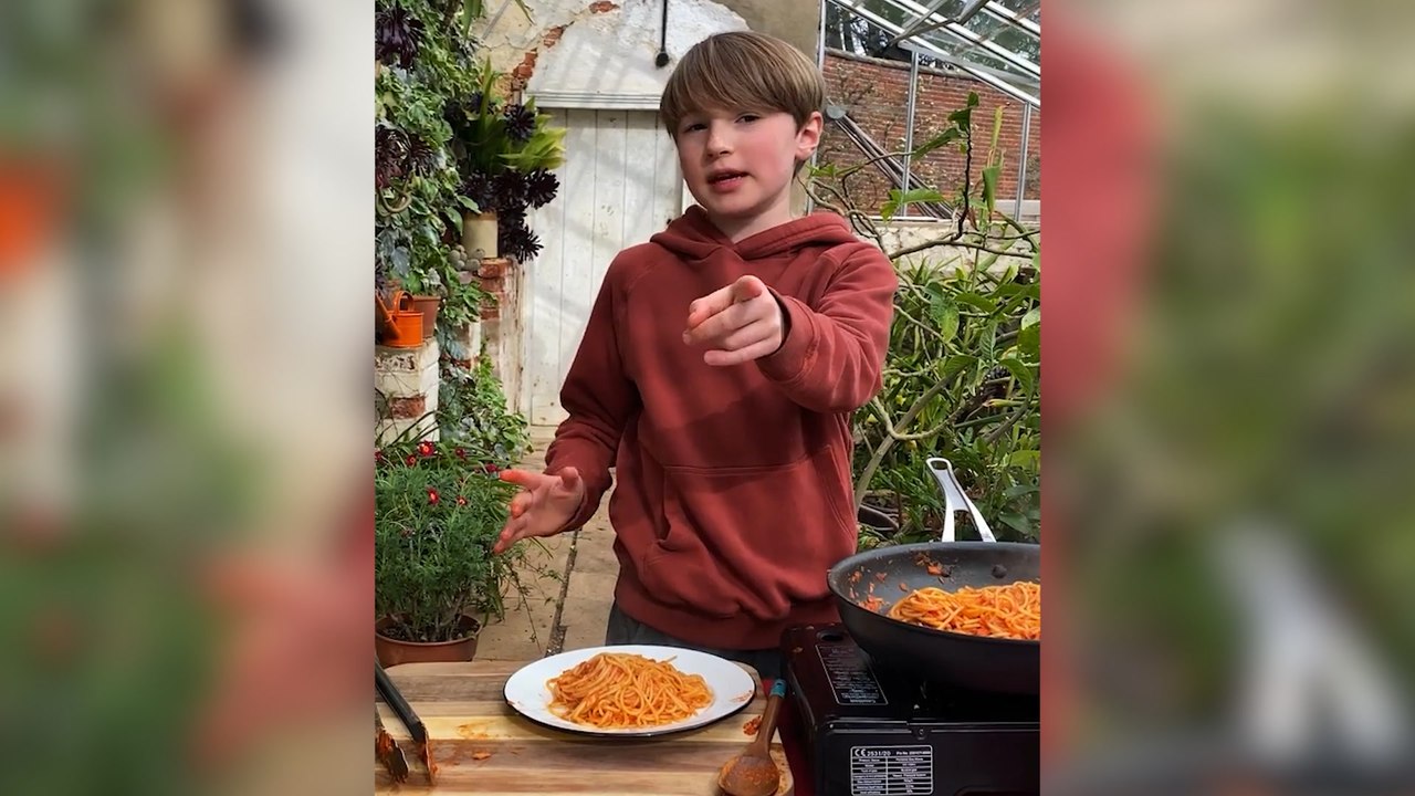 Jamie Oliver's son Buddy shares unusual cooking hack