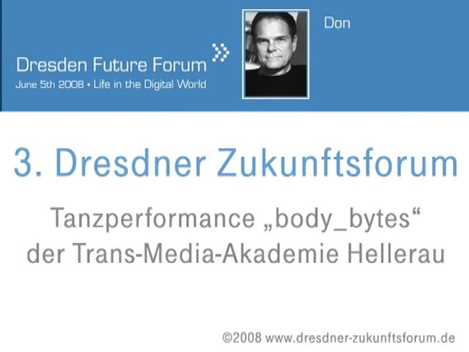 3. Dresdner Zukunftsforum: Tanzperformance der Trans-Media-Akademie Hellerau