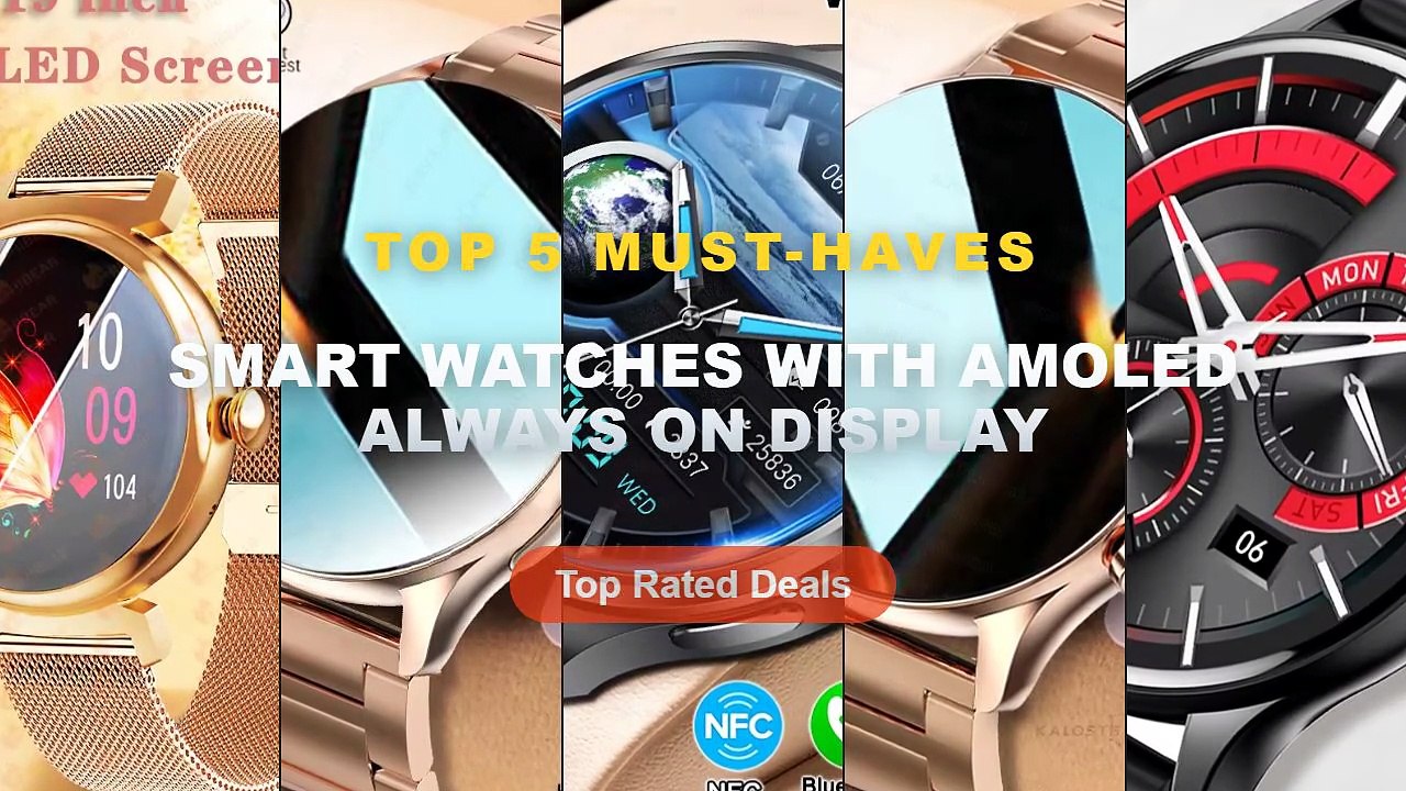 Why Everyone Is Buying Smart Watches With AMOLED Always On Display - SENBONO Men Smart Watch HK89 1.43 AMOLED Answer Mak...