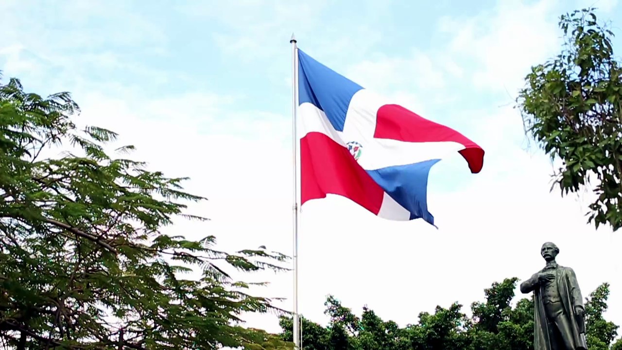 Bandera Dominicana Plaza Duarte