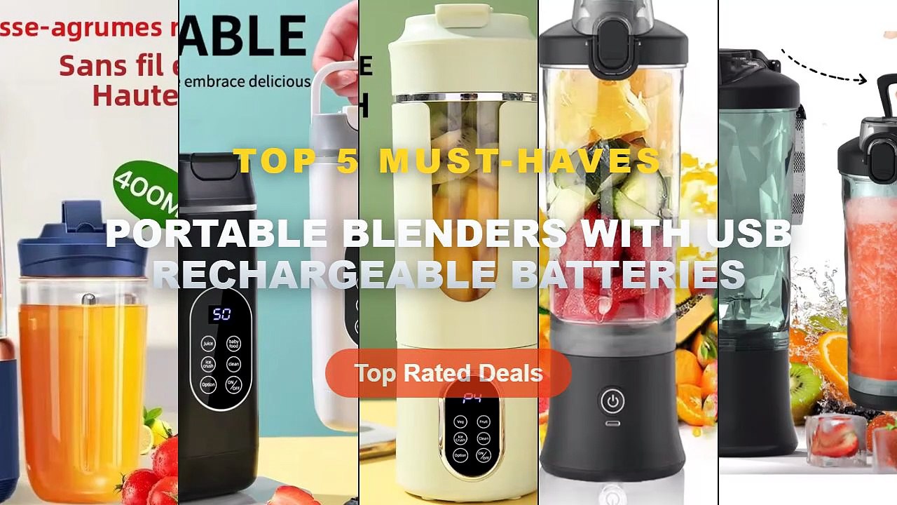 Don't Buy Portable Blenders With USB Rechargeable Batteries Before Watching This! - Portable Blender Electric Juicer 600...