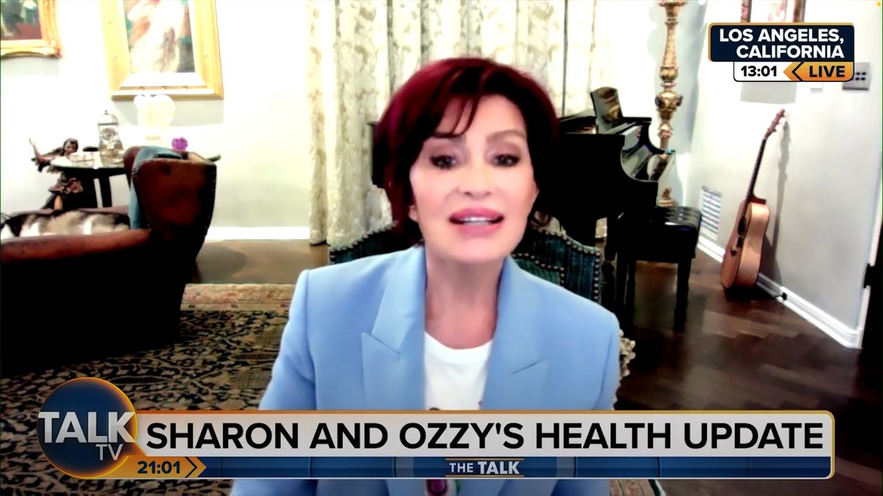 Sharon Osbourne reveals she has Covid after returning home to Ozzy Osbourne